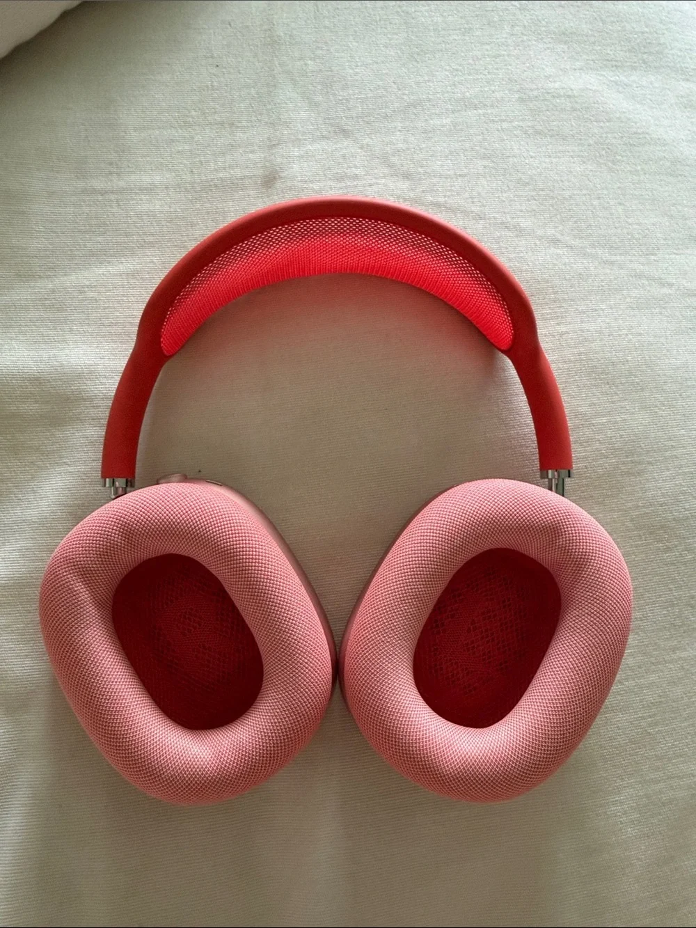 New Apple AirPod Max Headphones in Pink with covers